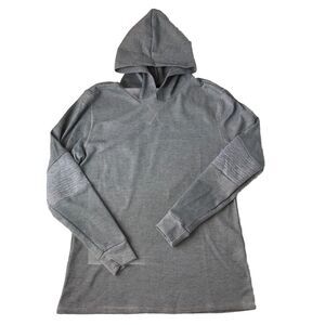 Hudson & Barrow NYC Gentleman's Outfitters Mens Waffle Knit Hoodie Gray Small